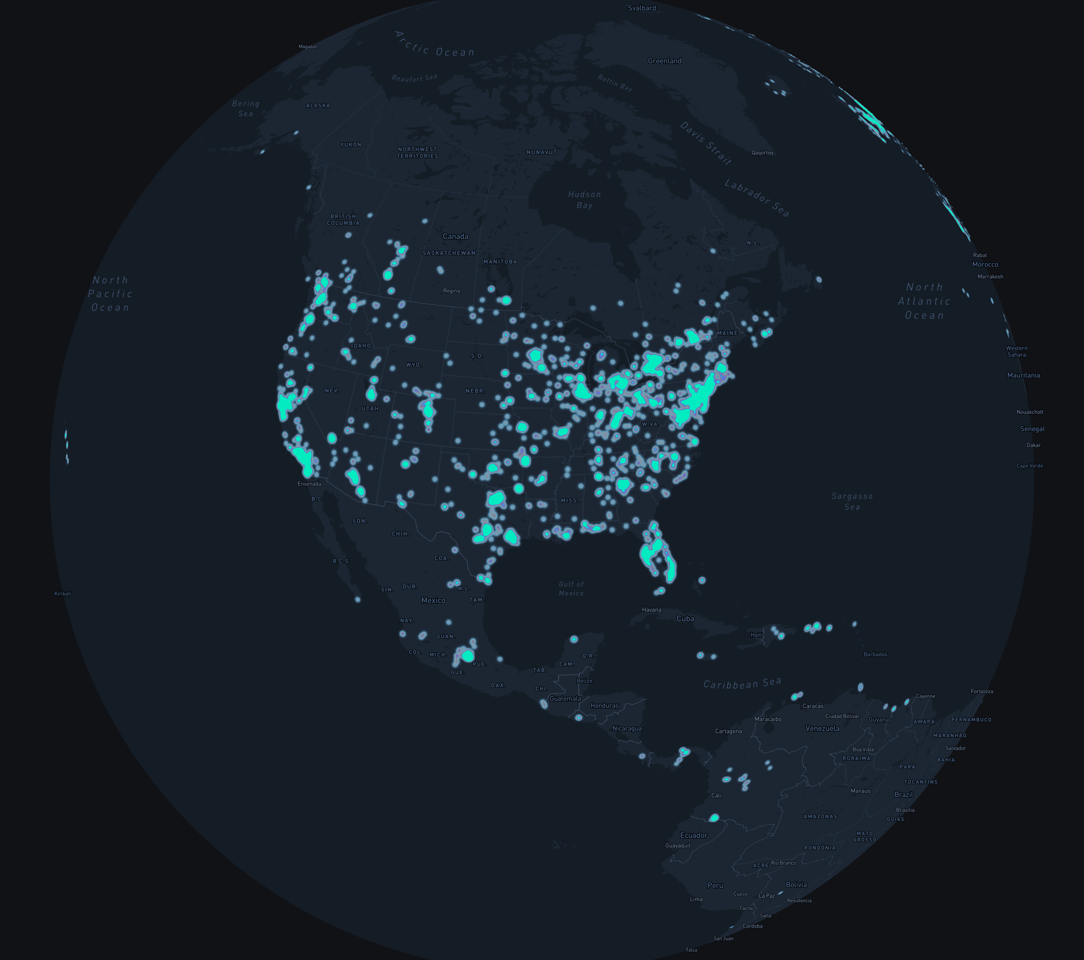 Global WeatherXM network coverage
